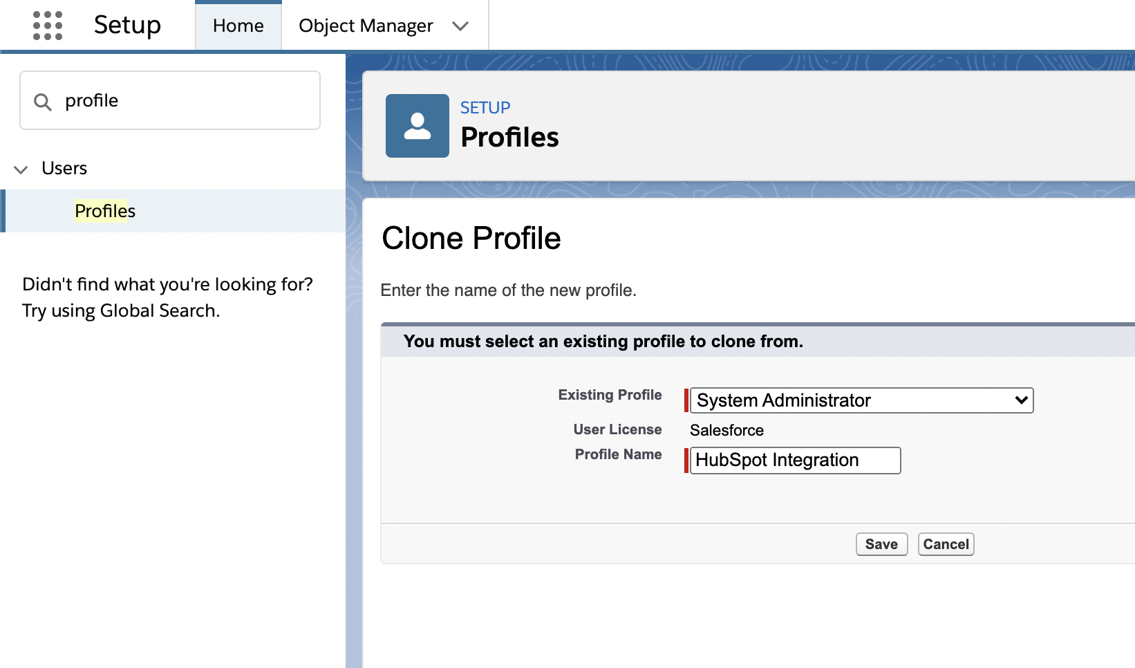 3. clone new profile