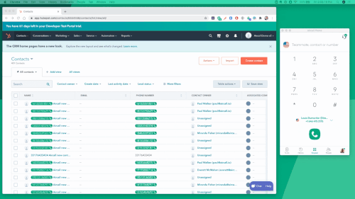 Aircall Power Dialers in HubSpot
