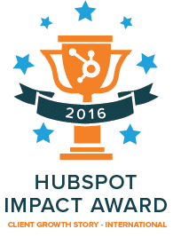 Our inbound marketing award from HubSpot 