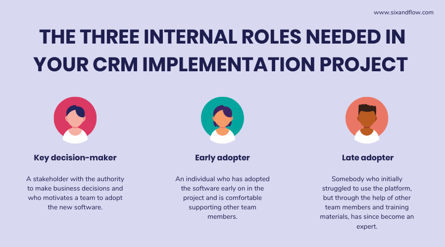 Roles needed in a CRM Implementation project