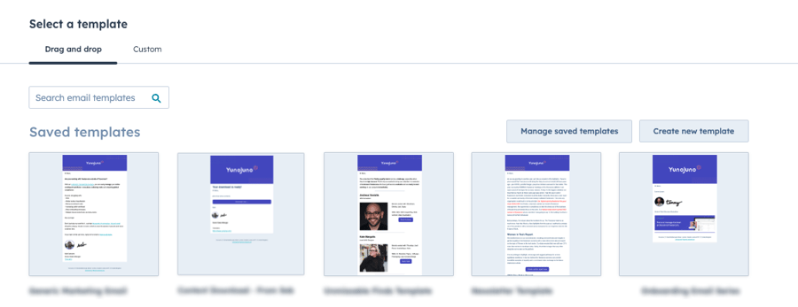 YunoJuno - Marketing Email Templates - HubSpot