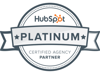 Check out our sparkly new platinum HubSpot partner badge!